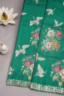 Designer Tussar Sea Green Saree