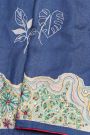 Designer Tussar Blue Saree
