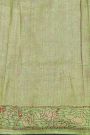 Designer Tussar Green Saree