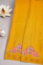 Designer Tussar Yellow Saree