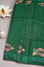 Designer Tussar Green Saree