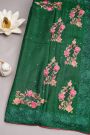 Designer Tussar Green Saree