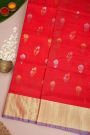 Venkatagiri Silk Red Saree