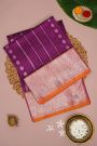Venkatagiri Silk Purple Saree