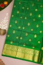 Venkatagiri Silk Bottle Green Saree
