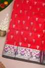 Venkatagiri Silk Red Saree