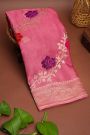 Banarasi Silk Pink Saree