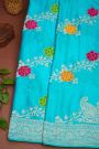 Banarasi Silk Sky Blue Saree
