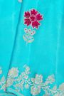 Banarasi Silk Sky Blue Saree
