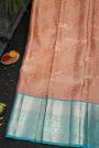 Kancheepuram Tissue Peach Saree