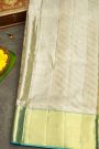 Kancheepuram Tissue Cream Saree