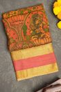 Kancheepuram Silk Yellow Saree