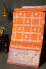 Venkatagiri Silk Orange Saree