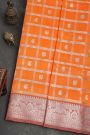 Venkatagiri Silk Orange Saree