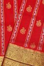 Venkatagiri Silk Red Saree