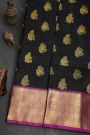 Venkatagiri Silk Black Saree