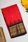 Gadwal Silk Red Saree