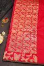 Banarasi Kathan Silk Red Saree