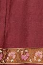 Designer Tussar Maroon Saree