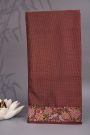 Designer Tussar Burgandy Saree