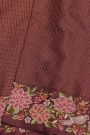 Designer Tussar Burgandy Saree