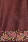 Designer Tussar Burgandy Saree