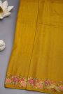 Designer Tussar Mustard Saree