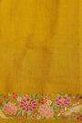 Designer Tussar Mustard Saree