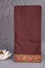 Designer Tussar Light Brown Saree