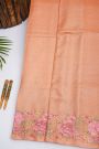 Designer Tussar Peach Saree