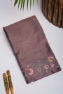Designer Tussar Violet Saree