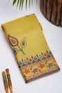 Designer Tussar Mustard Saree