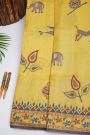 Designer Tussar Mustard Saree