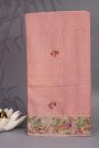Designer Tussar Light Pink Saree
