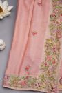 Designer Tussar Light Pink Saree