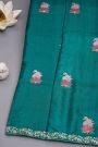 Designer Tussar Rama Green Saree