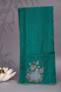 Designer Tussar Rama Green Saree