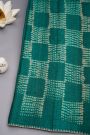 Designer Tussar Rama Green Saree