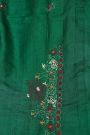 Designer Tussar Green Saree
