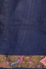 Designer Tussar Navy Blue Saree