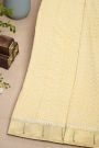 Fusion Georgette Light Yellow Saree
