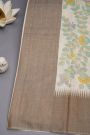 Designer Tussar Cream Saree