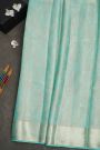 Mysore Crepe Sky Blue Saree