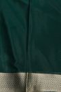 Mysore Crepe Bottle Green Saree