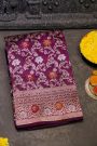 Banarasi Silk Purple Saree