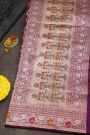 Banarasi Silk Purple Saree