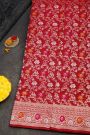 Banarasi Silk Red Saree