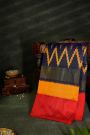 Ikat Silk Dual Colour Saree