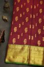 Venkatagiri Silk Maroon Saree