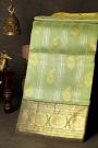 Venkatagiri Silk Pista Green Saree